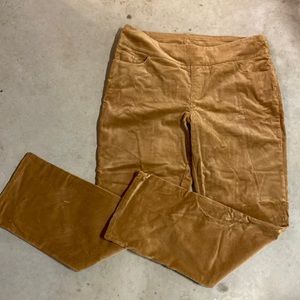 Corduroy straight leg pants
